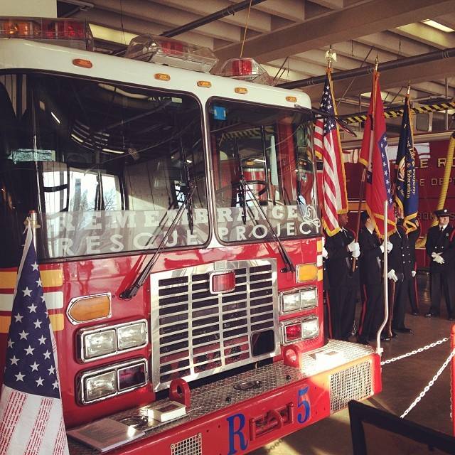 Rescue No. 5 at Little Rock's Central Fire Station